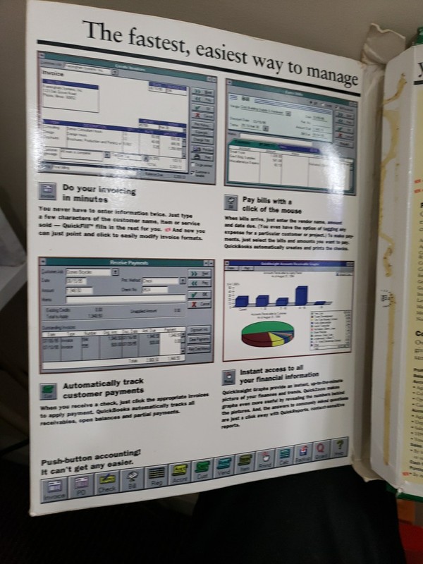 New Vintage Intuit QuickBooks Deluxe CD ROM Version With QuickBooks Plus LOOK! gallery