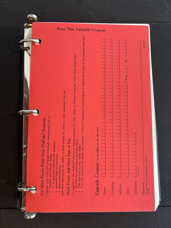 1982 VisiCorp Personal Software Complete W/ Disk For Apple IIe - Ships Free gallery