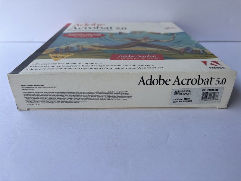 Adobe Acrobat 5.0 Full Retail Version CD w/ Product Key Windows Mac Big Box gallery