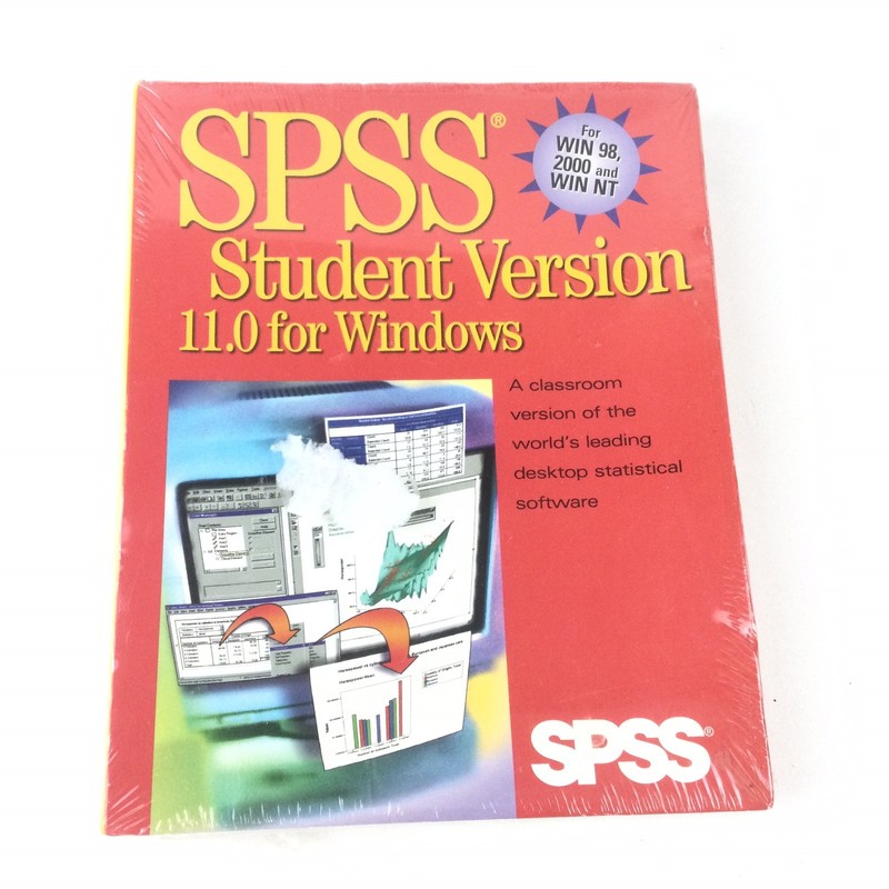Sealed SPSS Student Version 11.0 Software Windows 98 2000 WIN NT Statistical