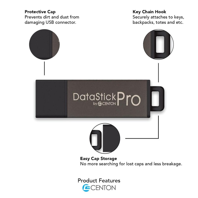 Centon DataStick USB 3.0 Flash Drive 8GB x 5, Gold Metallic (S1B-U3P16-8G-5) gallery