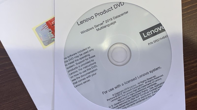 Lenovo Windows Server 2019 DataCenter Edition 24 Cores Unlimited VM