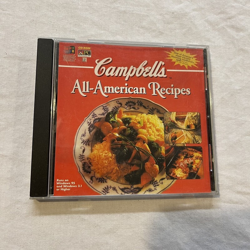 Campbell’s All-American Recipes . Appetizers, Snacks, Main Dishes & More! CD-ROM
