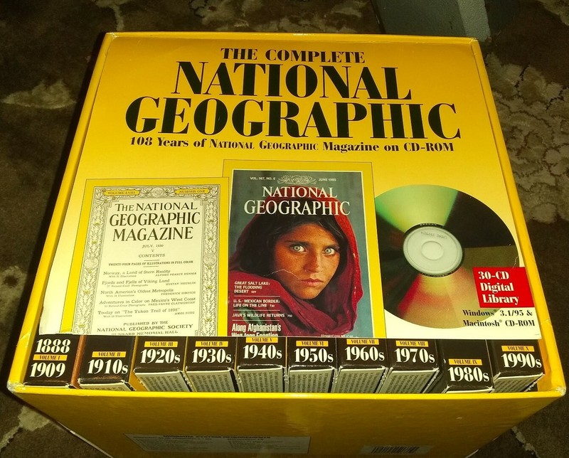 The Complete National Geographic 108 Years Magazine CD-ROM Windows 95 PC MAC