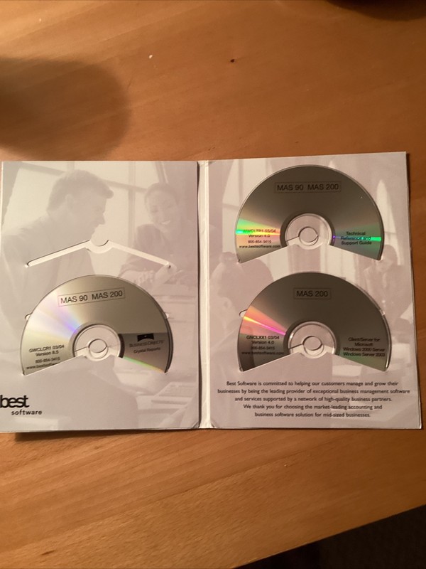 New Sage MAS200 4.0, Upgrade Versions, Crystal Reports, Docs, CDs, Etc. Value+ gallery