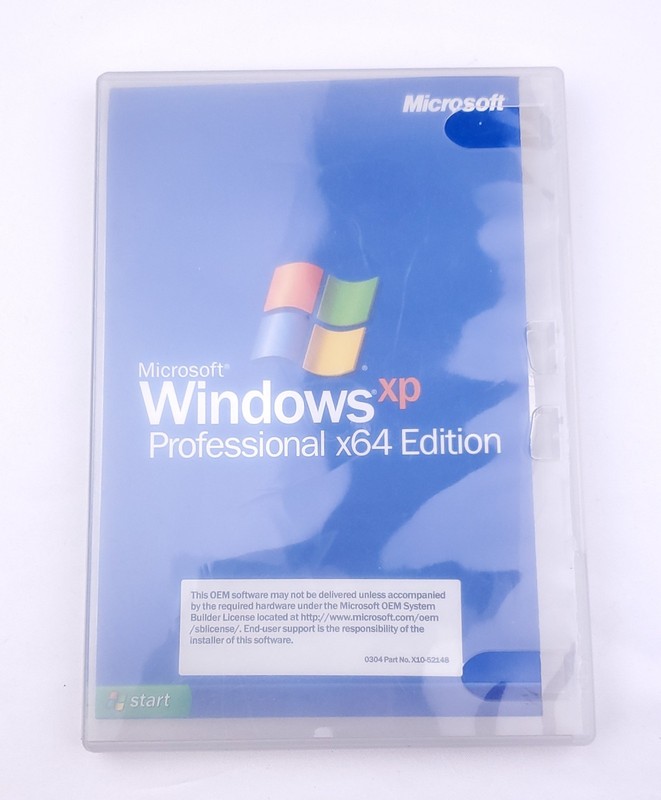 Microsoft Windows xp Professional x64 Edition OEM Software w/ Product Key Full