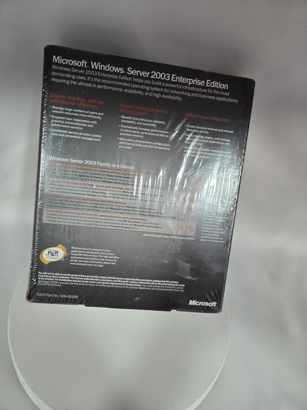 Microsoft®Windows Server 2003 Enterprise Edition • NEW • Sealed (126-839) gallery