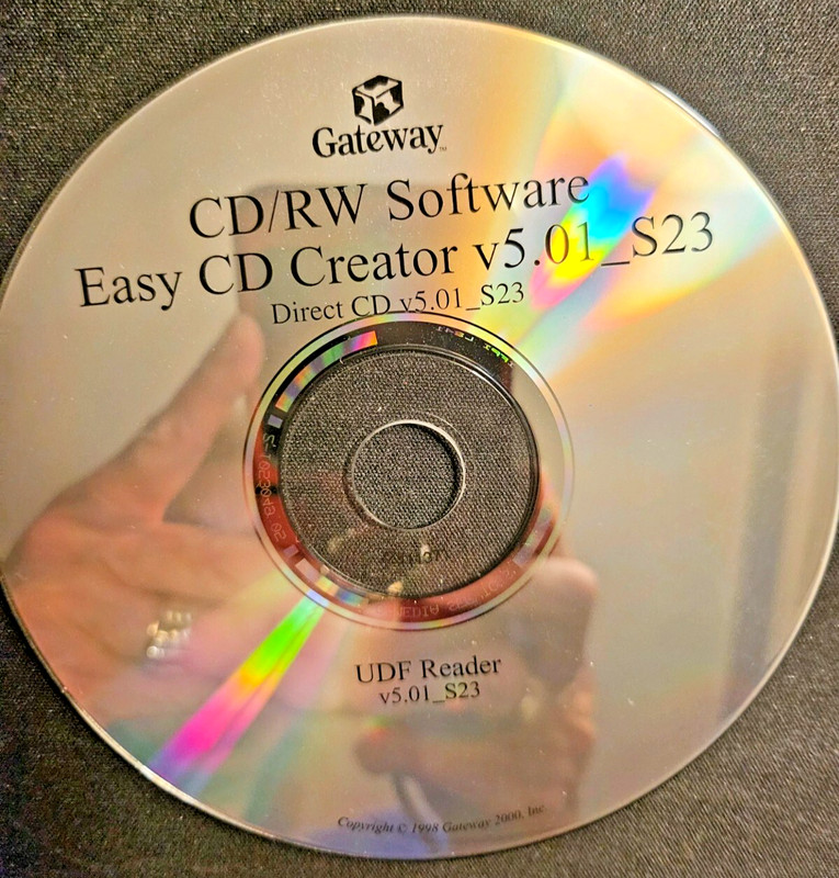 CD/RW Software Easy CD Creator v5.0_S23 GATEWAY CD Writer CDRW