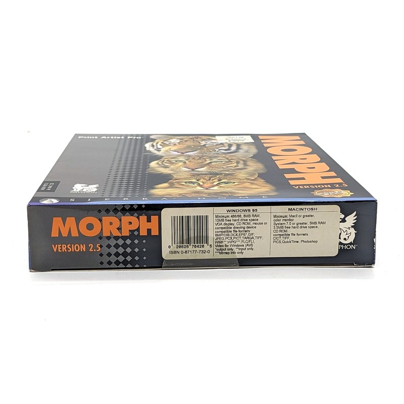 New 1998 Print Artist Pro Morph Version 2.5 PC Big Box Gryphon Sierra Home gallery
