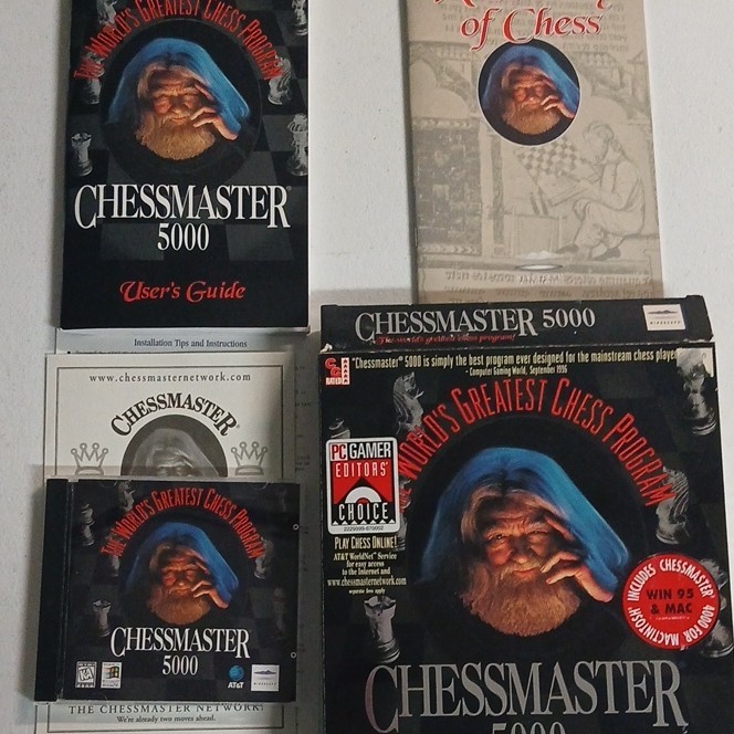 Mindscape Chessmaster 5000 PC/Mac CD Chess Game with User’s Guide and Manuals