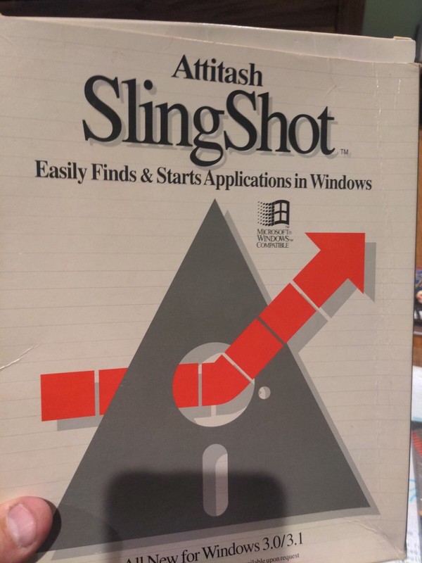 Slingshot Attitash Software Windows 3.0 3.1 Find & Start Applications 5.25" Disk gallery