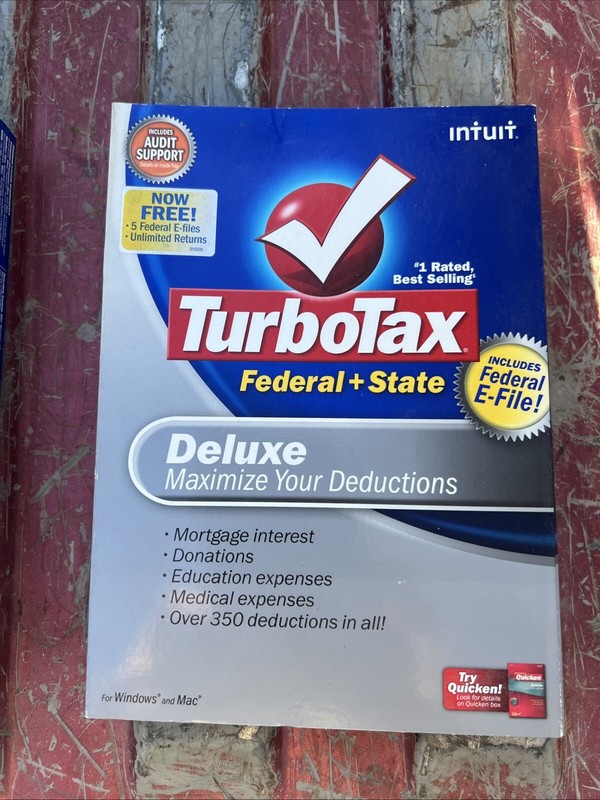 Lot 3 Turbo Tax Deluxe: 2006 + 2008 + 2011 All Federal + State VG Cnd Fst Ship gallery