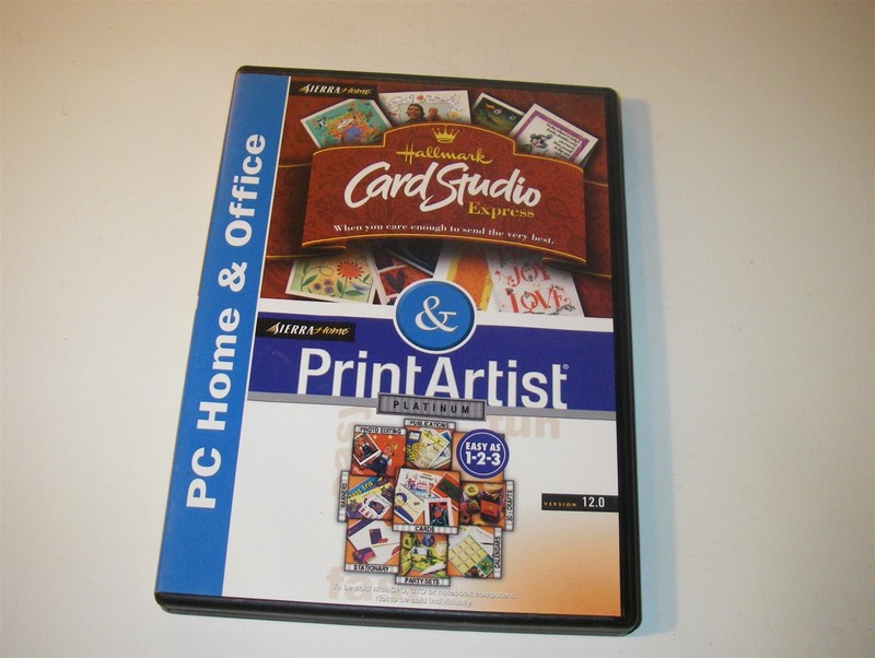 HALLMARK CARD STUDIO EXPRESS PC HOME & OFFICE PRINT ARTIST PLATINUM VERSION 12.0