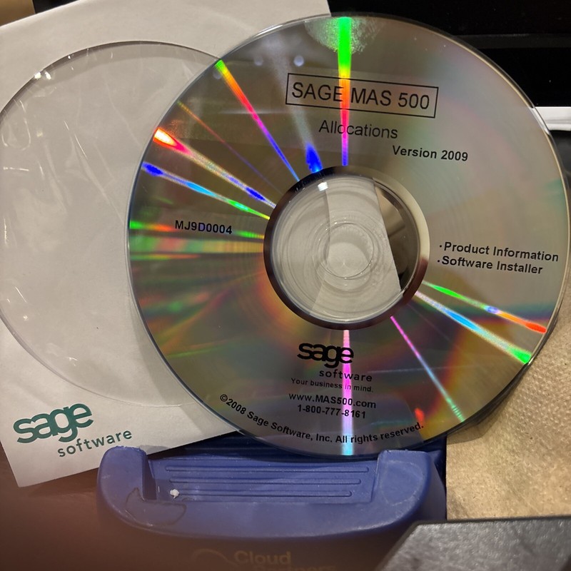 BRAND NEW UNUSED SAGE MAS500 Allocations Version 2009. Software + Docs On CD