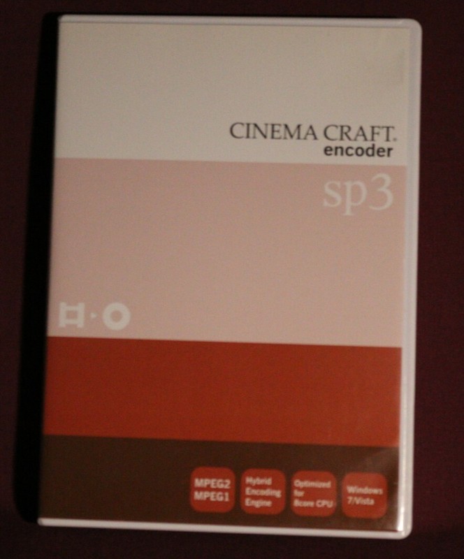 CINEMA CRAFT CCE-SP3 MPEG-2 Encoder Software