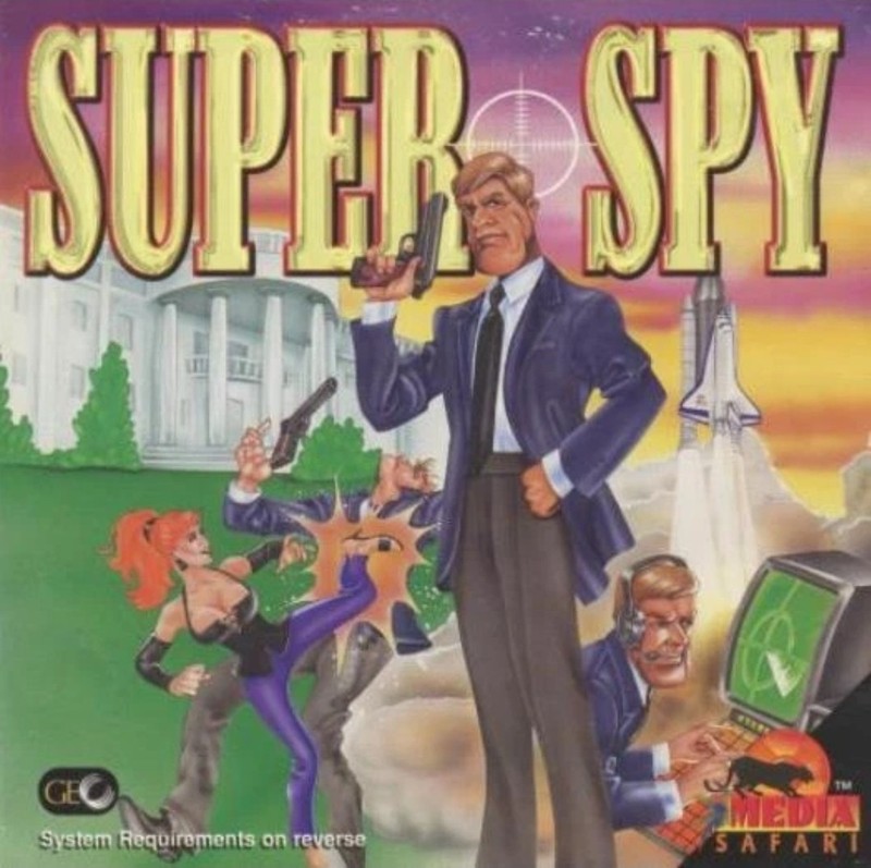 Super Spy PC CD stop terrorists point click game! RARE 1996 GameCo……..R2S3B5