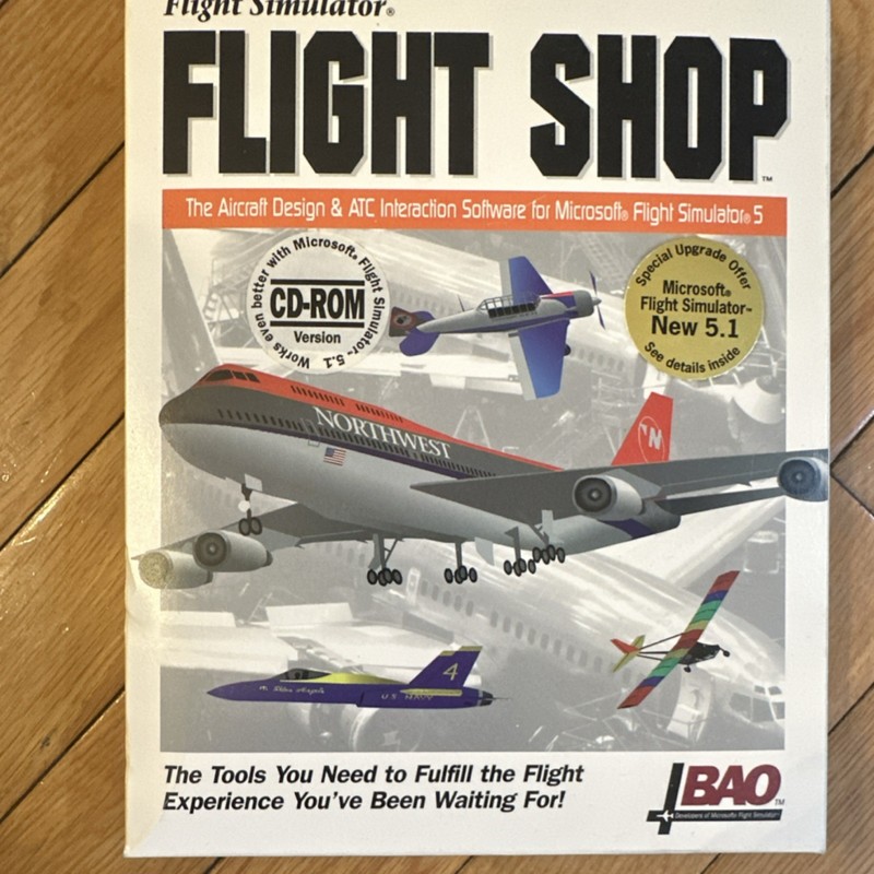 BAO Flight Simulator Flight Shop CD-ROM for Microsoft Flight Simulator 5/5.1