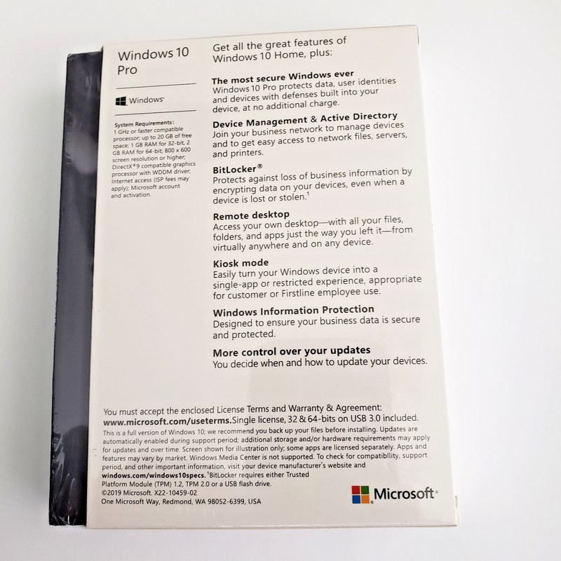 Microsoft Windows 10 Professional 32/64-Bit - USB - New Sealed Retail Package gallery