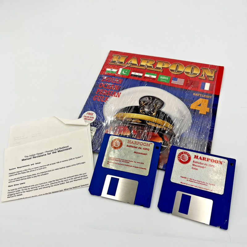 Harpoon Battleset 4 Indian Ocean/Persian Gulf 5.25 VGA & EGA DOS PC Game