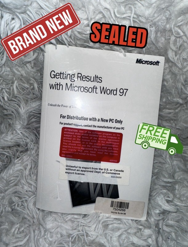 MICROSOFT WORD 97 WITH GETTING RESULTS WITH MS WORD 97 BOOK