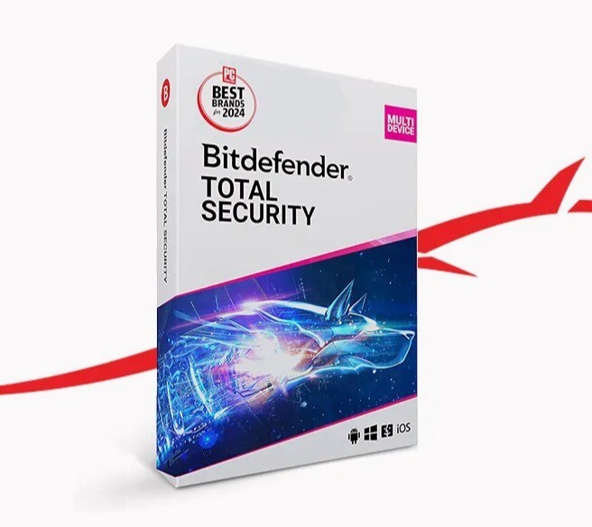 Bitdefender Total Security – 3 Years 1 Windows PC + Latest Version