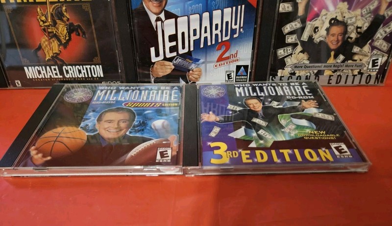 Lot PC Games From Early 2000s Timeline Jeopardy Millionaire Alex Trebek Regis gallery