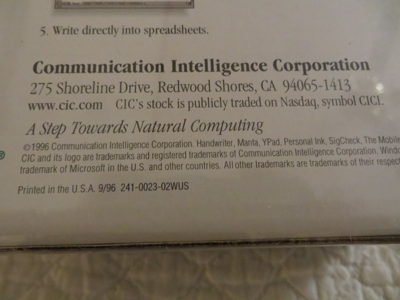 Vintage 1996 Handwriter Tablet Graphics Creativity Tool Windows 95 and NT NEW!!! gallery