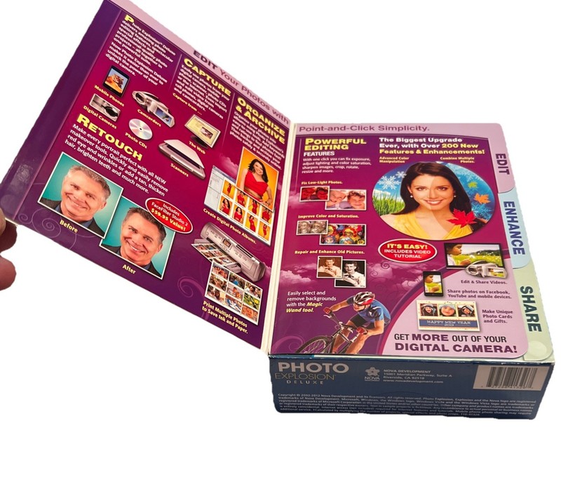 Photo Explosion Deluxe Version 5 Digital Editing Software Box NEW Unopened Box gallery