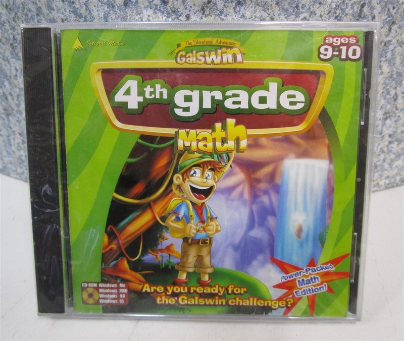 Software PC Galswin 4th Grade Math Ages 9-10 NEW SEALED Jewel