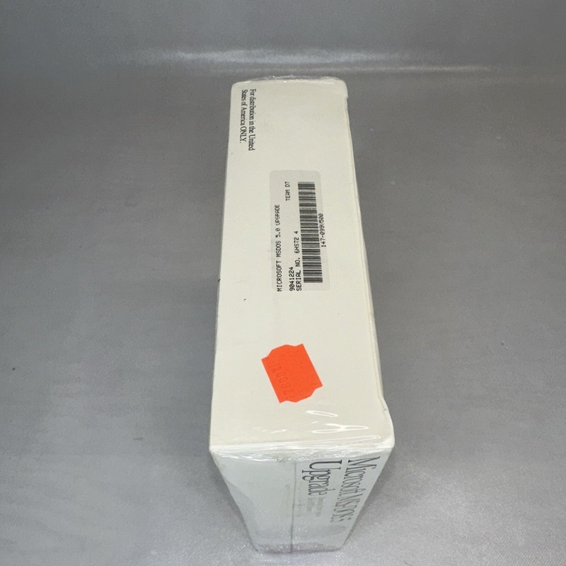 NOS Microsoft MS Dos 5 Upgrade PC Software Factory Sealed Includes 5.25 Disks gallery