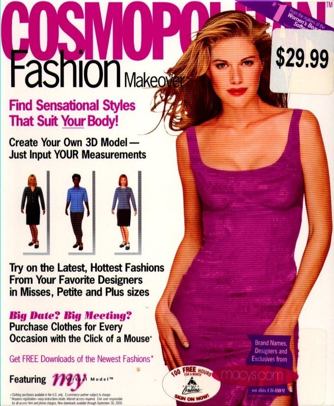 COSMOPOLITAN Fashion Makeover (PC-CD-ROM, 1999) Windows 95/98/NT - NEW in SLEEVE gallery