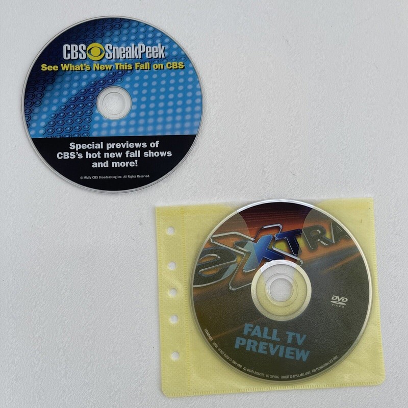 Two 90s TV Fall Preview DVDs – CBS Sneak Peak & Extra Fall TV Preview