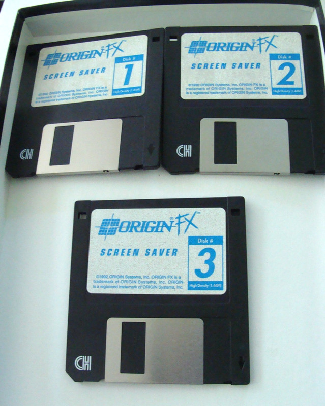 VTG Origin Fx Screen Saver w 3 MS-DOS 3.5” Discs Orig Box w Manual - UNTESTED gallery