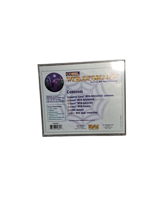 1996 Corel Web Designer - Powerful Web Page Publishing CD Rom gallery