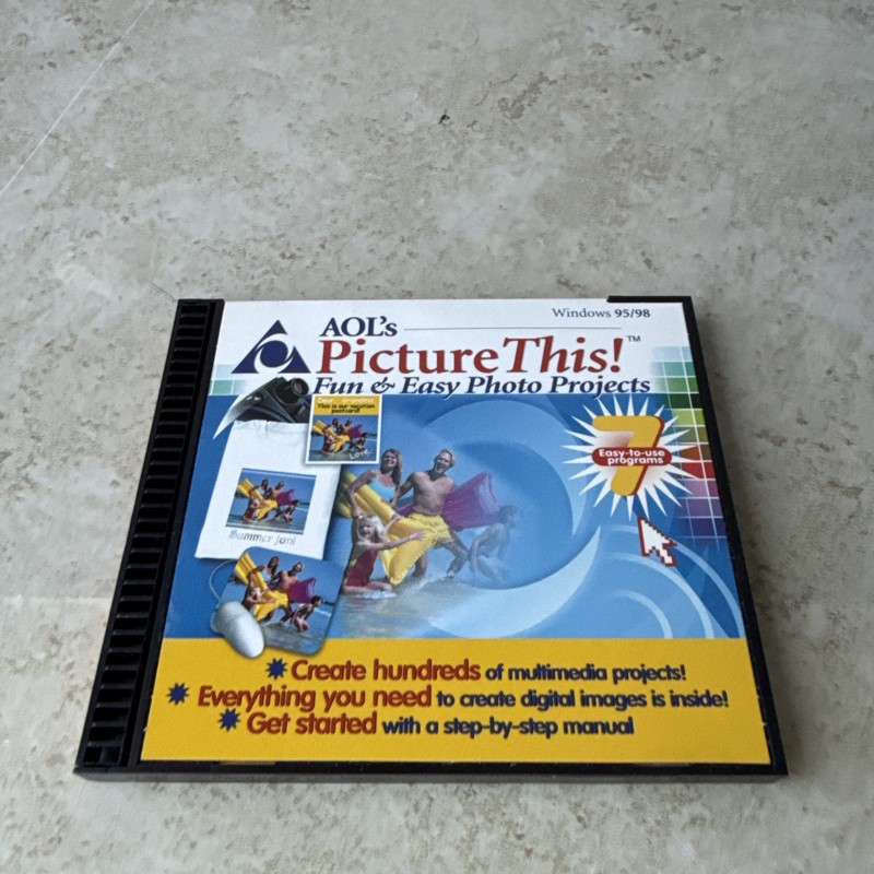 AOLs Picture This Fun & Easy Photo Projects Windows 95/98