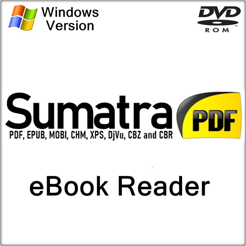 Sumatra eBook Reader | ePUB, MOBI, PDF, XPS | Windows | Free Shipping | DVD