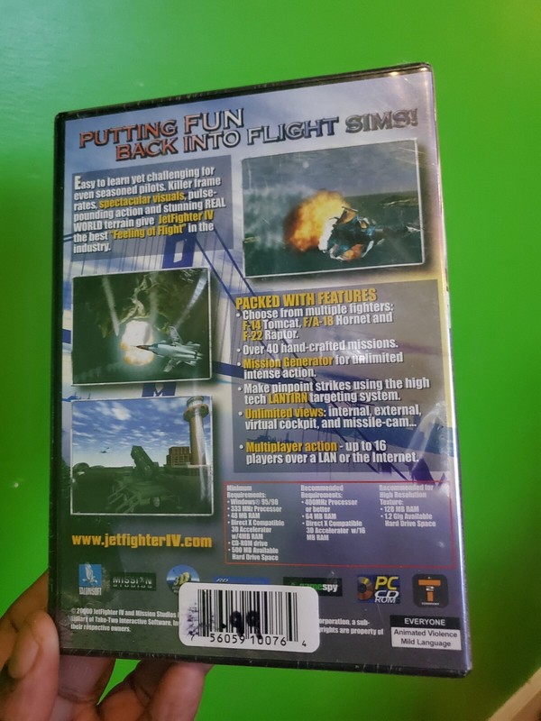 Jetfighter IV Fortress America PC Flight Simulator Game Vintage 2001 Rare Sealed gallery