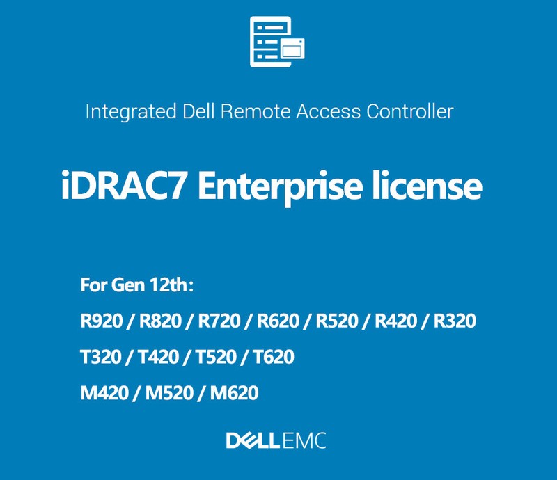 IDRAC7/8/9 Enterprise License Permanent idrac for PowerEdge 12th 13th 14th 15th