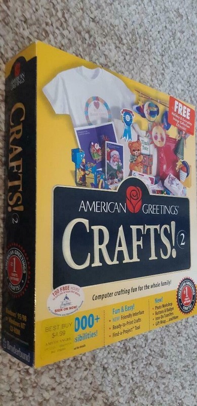 American greetings crafts! Broderbund PC