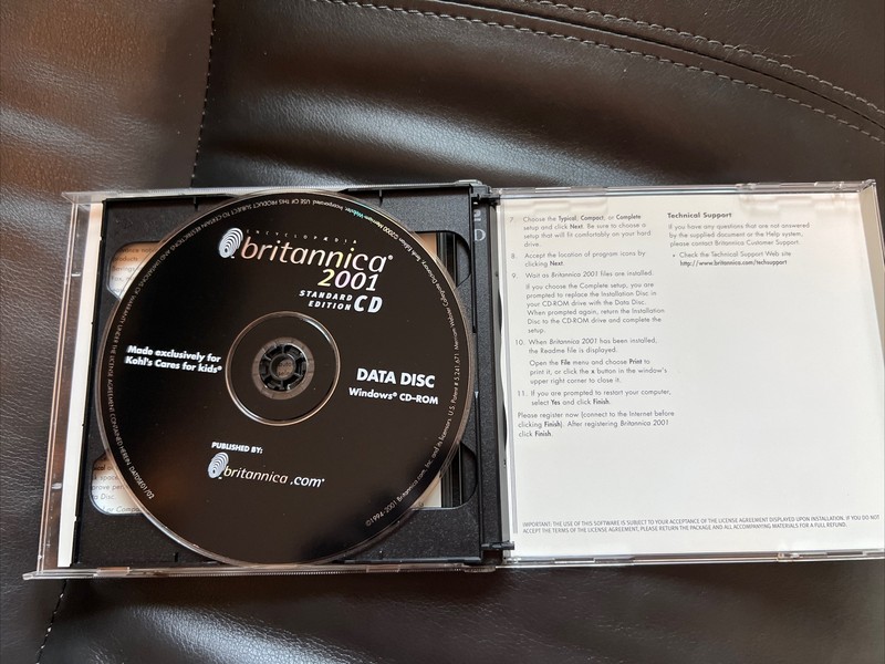 Britannica 2001 Standard Edition Version CD - Made For Kohl’s Cares for Kids gallery