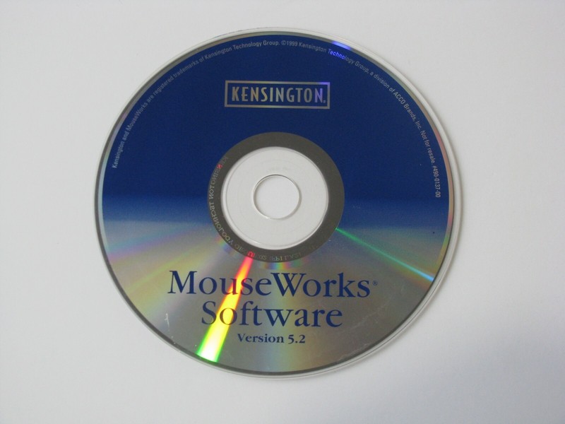 1 Kensington MouseWorks Computer PC Mouse Works Software Version 5.2 Driver Disk