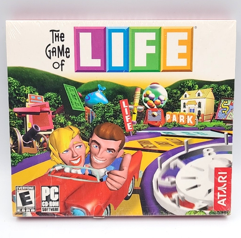 The Game of Life 1998 PC CD-ROM Windows 95/98 Atari Board Game NEW Sealed