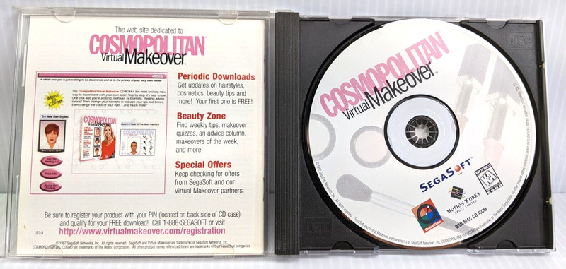 Cosmopolitan Virtual Makeover SegaSoft PC/Mac CD ROM 1997 gallery