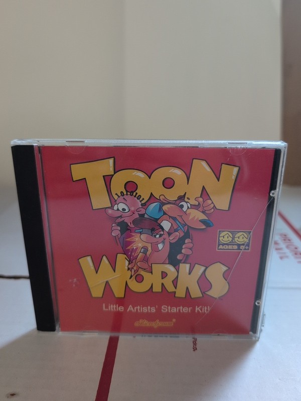 Toon Works PC Windows Win 3.1 Win 95 Art Drawing Kids Game #178