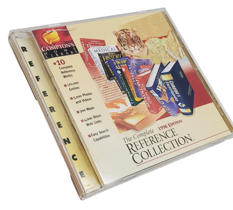 Compton’s Home Library The complete reference Library ~ 1997 PC CD-ROM ~ VTG