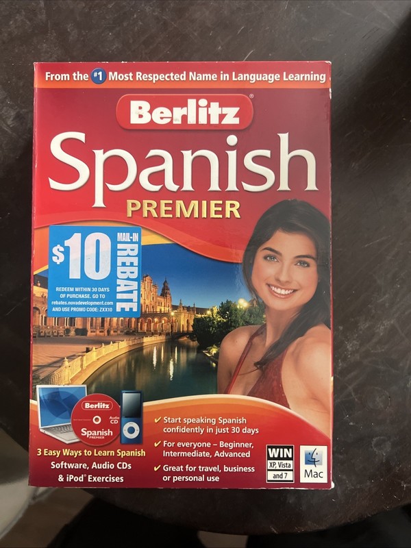 Berlitz Spanish Premier Full Version Software Audio CDs for Windows and Mac