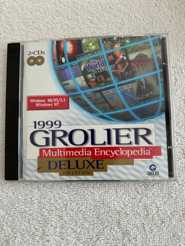 Grolier Multimedia Encyclopedia 1999 (PC-CD, 1998) Windows