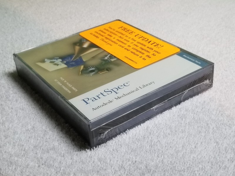 Autodesk Mechanical Library (1996) PartSpec AutoCAD Pick and Place Parts Data CD gallery