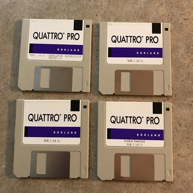 Borland Quattro Pro 2.0 ( an early Spreadsheet) for MS DOS on IBM XT, AT or PS/2 gallery
