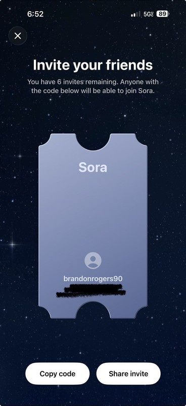 SORA 2 Invite Code Only